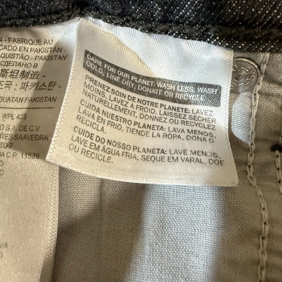 Levis Wedgie Skinny Jeans Womens 26 Black High Rise Raw Hem Stretch Button Fly - Picture 5 of 8